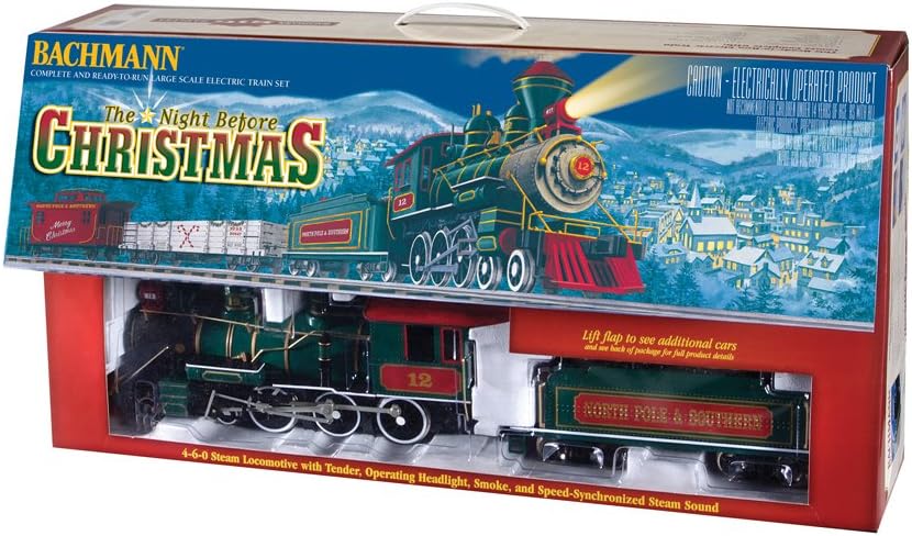 Bachmann Trains - Night Before Christmas Ready To Run Electric Train Set - Large G Scale Bachmann Trains - Night Before Christmas Ready To Run Electric Train Set - Large G Scale