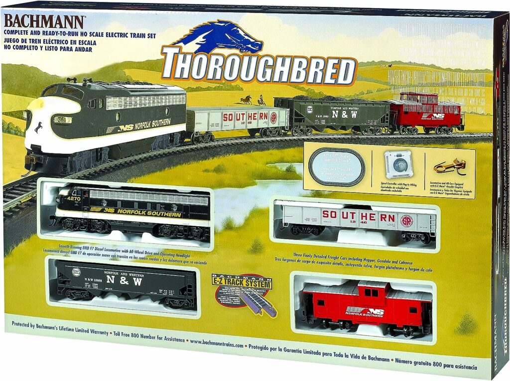 Bachmann Trains - Thoroughbred Ready To Run Electric Train Set - HO Scale Bachmann Trains - Thoroughbred Ready To Run Electric Train Set - HO Scale