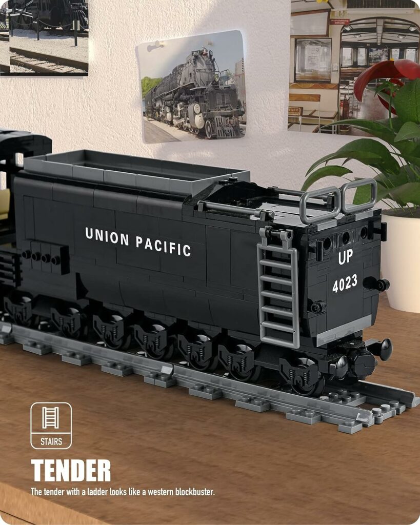 Nifeliz Badboy Steam Train Building Kit, Collectible Steam Locomotive Display Set, Large Train Set with Train Tracks, Top Present for Train Lovers (1608 PCS) Nifeliz Badboy Steam Train Building Kit, Collectible Steam Locomotive Display Set, Large Train Set with Train Tracks, Top Present for Train Lovers (1608 PCS)