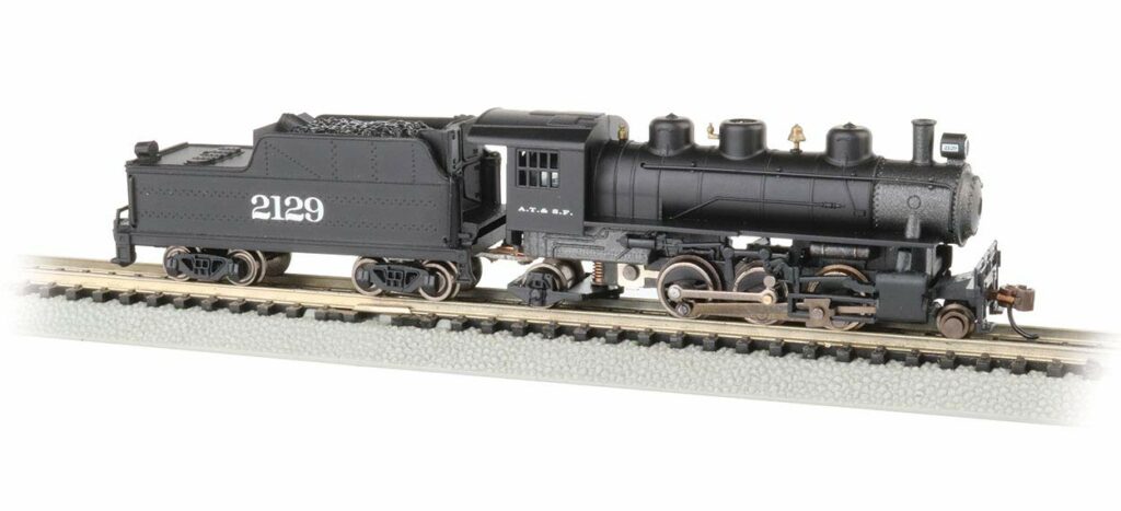 Prairie 2-6-2 Steam Locomotive Tender - ATSF #2129 - N Scale Prairie 2-6-2 Steam Locomotive Tender - ATSF #2129 - N Scale